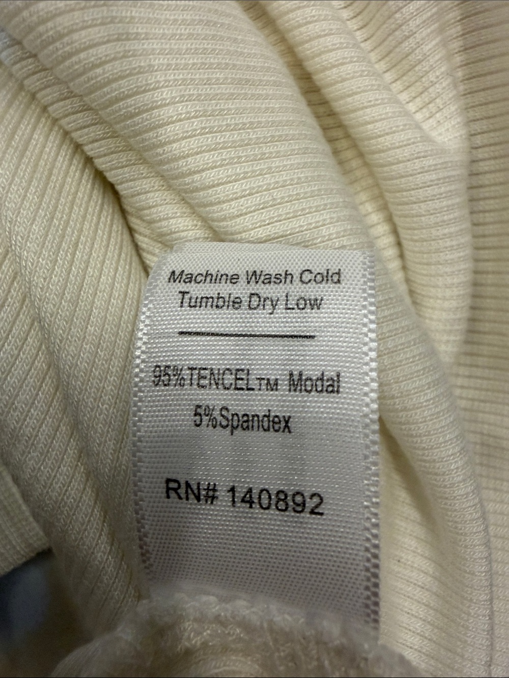 Marine Layer Lexi Ribbed Top Size Large - Picture 6 of 8